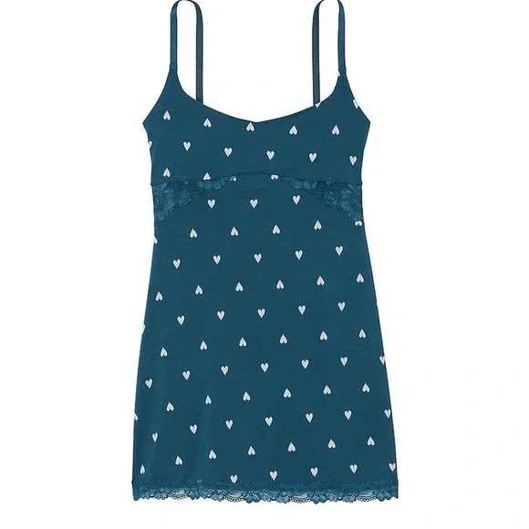 Victoria's Secret Blue and White Polka Dot Chemise XS - Picture 3 of 4